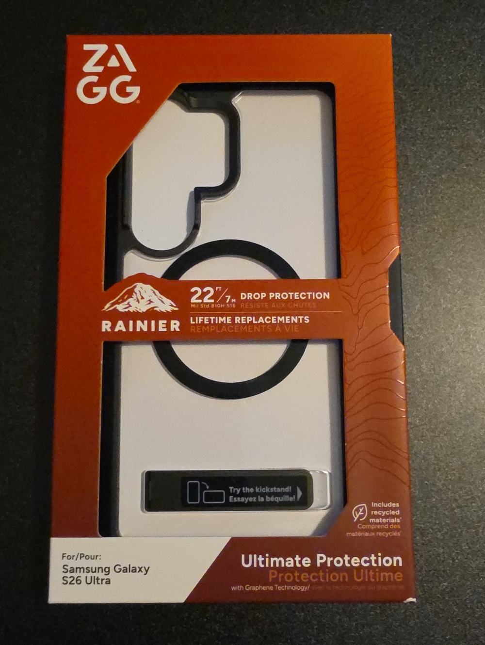 Rainier Case for Samsung Galaxy S26 Ultra - Clear/Black